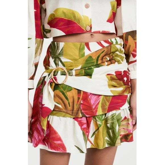 FARM Rio Spring Forest Mini Skirt - Picture 1 of 8